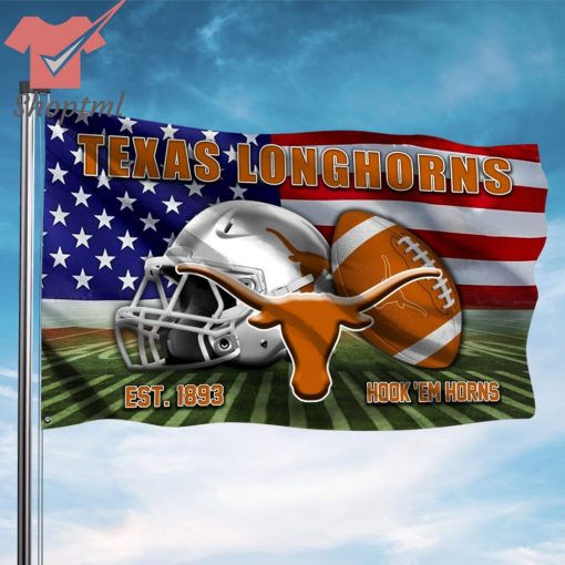 Texas Longhorns Est.1893 Hook ‘Em Horns Flying Flag