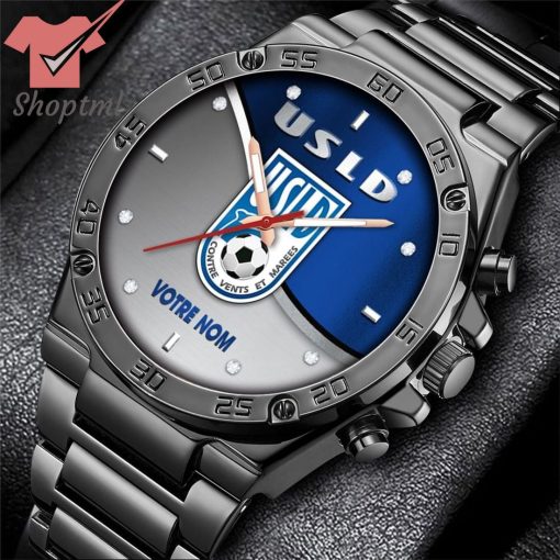 USL Dunkerque Custom Name Stainless Steel Watch