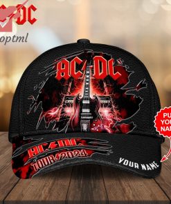 AC/DC Band Tour 2024 Custom Name Classic Cap