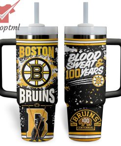 Boston Bruins Blood Sweat & 100 Years Stanley Tumbler